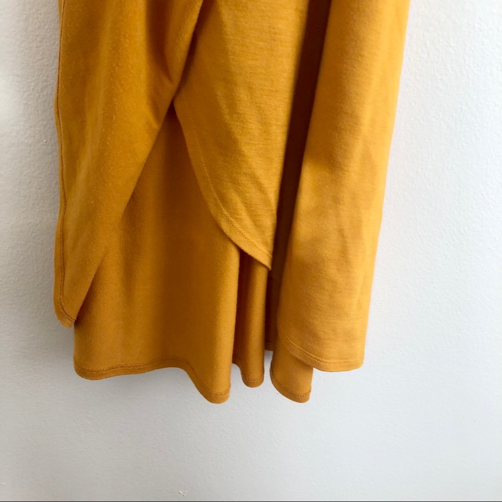 Mustard Yellow Wrap Dress - Picture 8 of 10